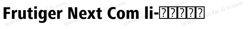 Frutiger Next Com li字体转换